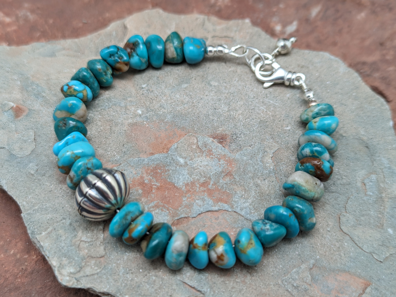 Wholesale Fox Turquoise Nugget Bracelet