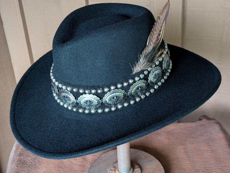 Studs Wool Felt Fedora – Shop Laura Ingalls Designs display picture 3