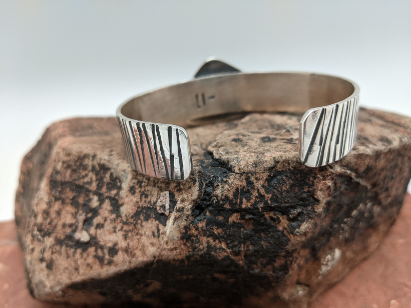 Blackjack Turquoise Sterling Silver Cuff