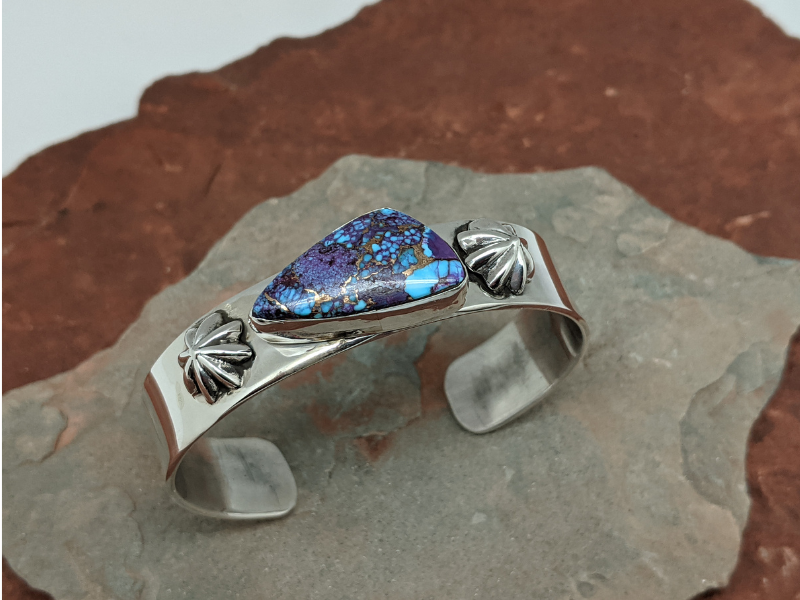 Purple Mohave Turquoise Sterling Silver Cuff