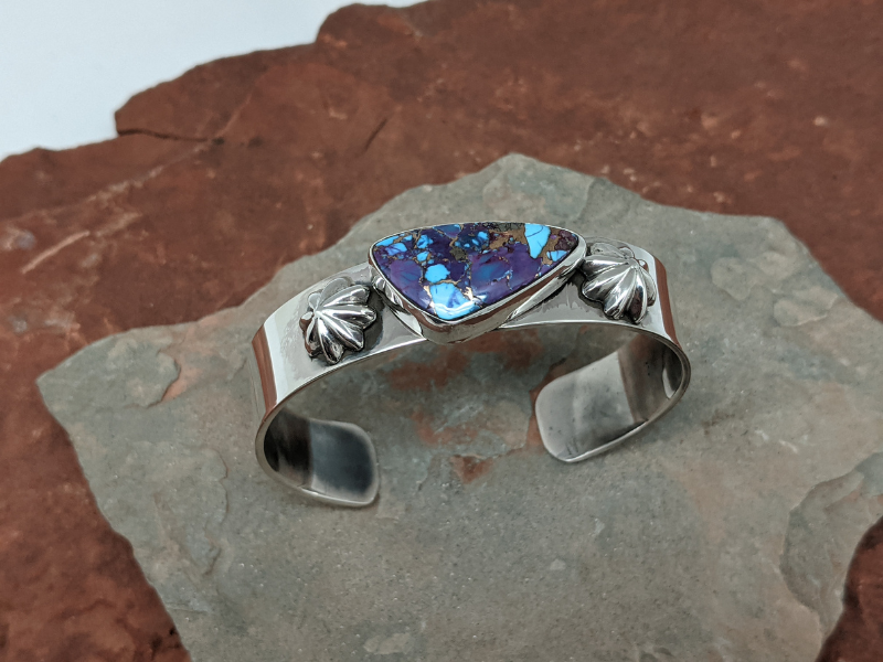 Purple Mohave Turquoise Sterling Silver Cuff