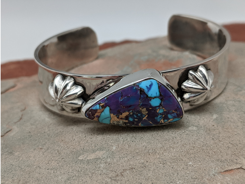 Purple Mohave Turquoise Sterling Silver Cuff