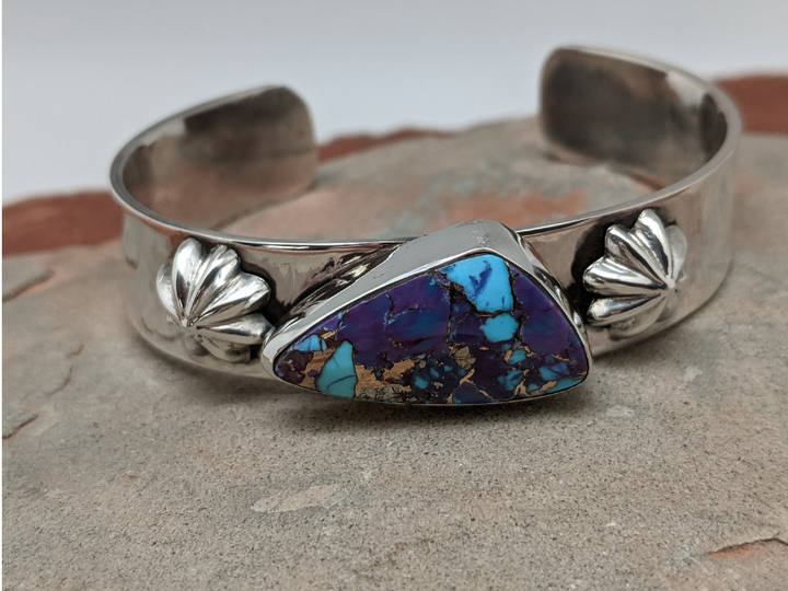 Purple Mohave Turquoise Sterling Silver Cuff
