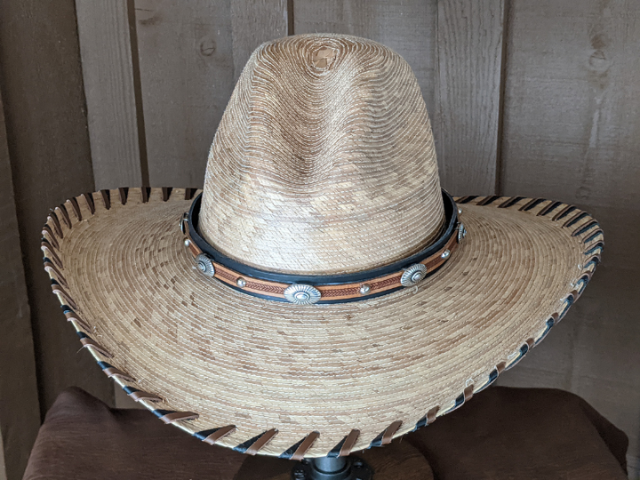 Southwest Sunburst Leather Hatband