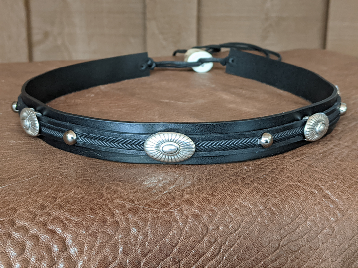 Southwest Sunburst Leather Hatband