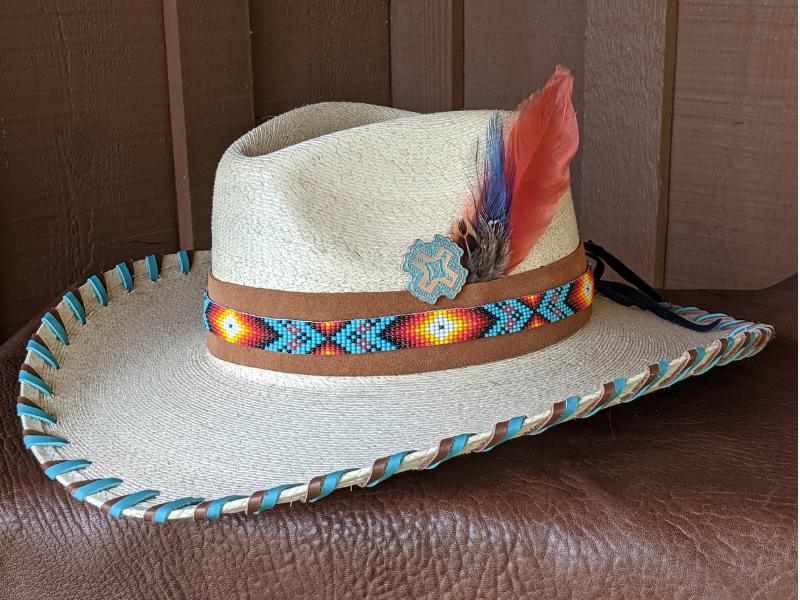 Nelle Palm Leaf Cowboy Hat