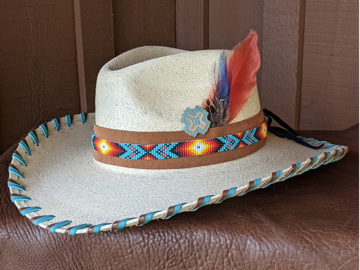 Nelle Palm Leaf Cowboy Hat