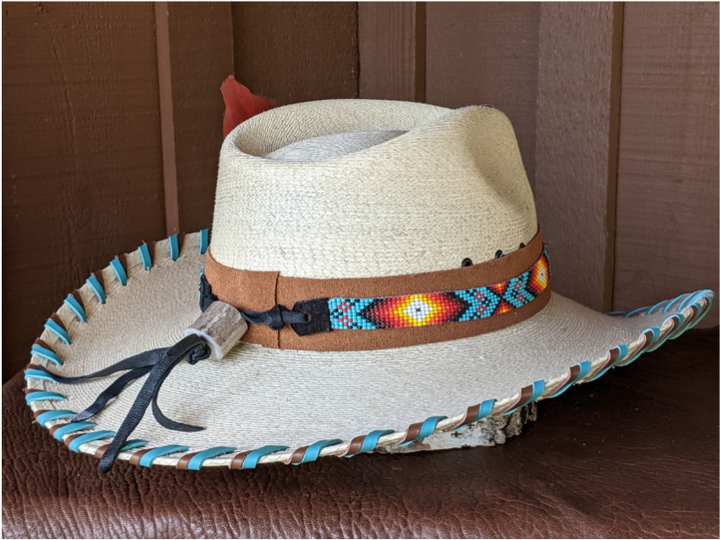 Nelle Palm Leaf Cowboy Hat