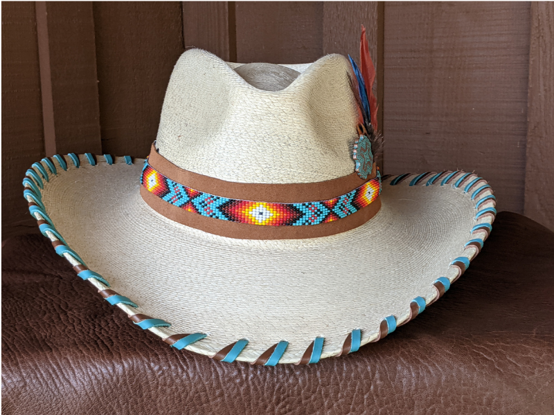Nelle Palm Leaf Cowboy Hat