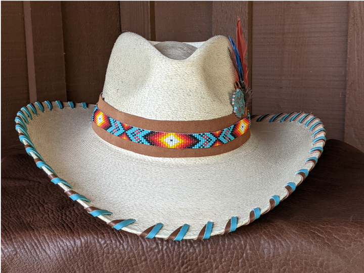 Nelle Palm Leaf Cowboy Hat