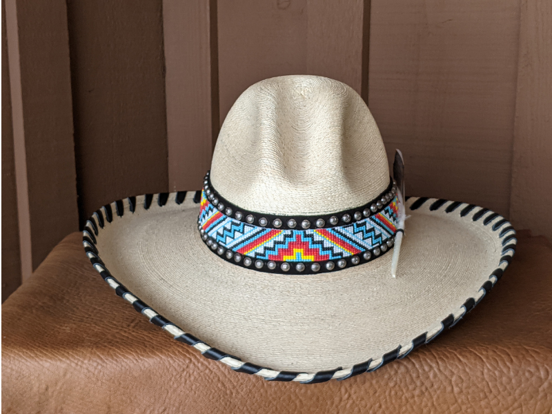 Appaloosa Western Palm Leaf Hat