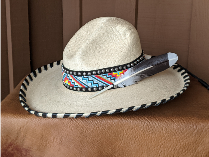 Appaloosa Western Palm Leaf Hat
