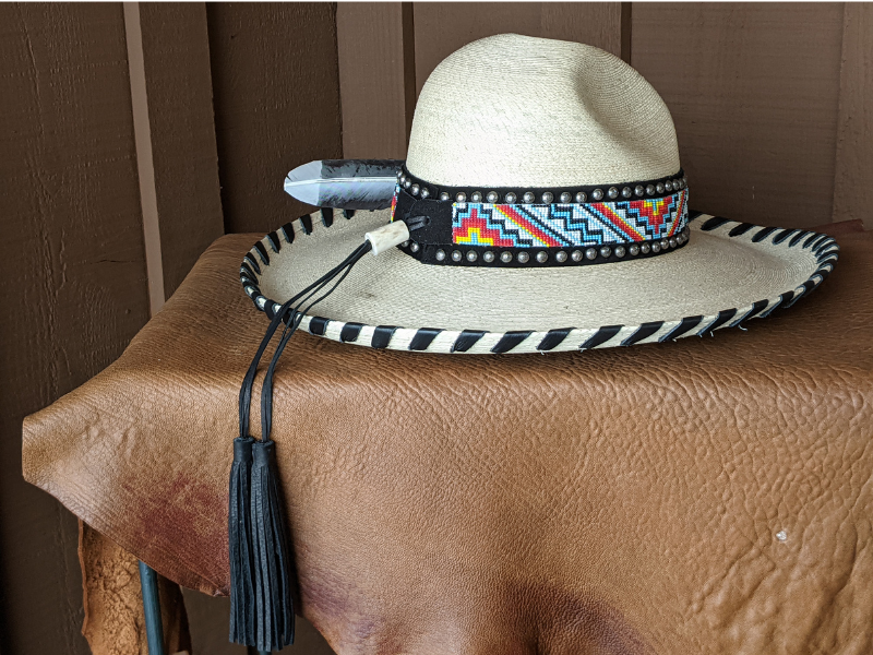 Appaloosa Western Palm Leaf Hat