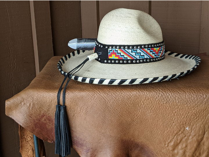 Appaloosa Western Palm Leaf Hat