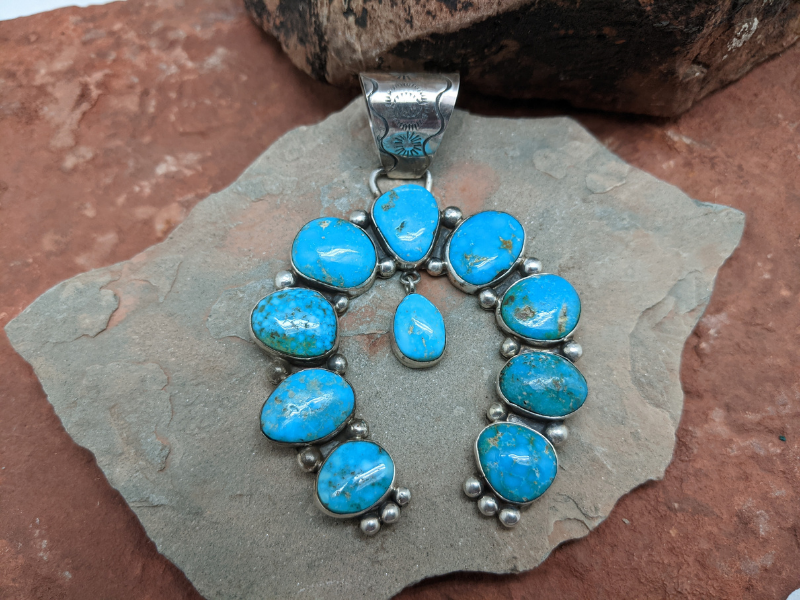 Turquoise Mountain Naja Pendant