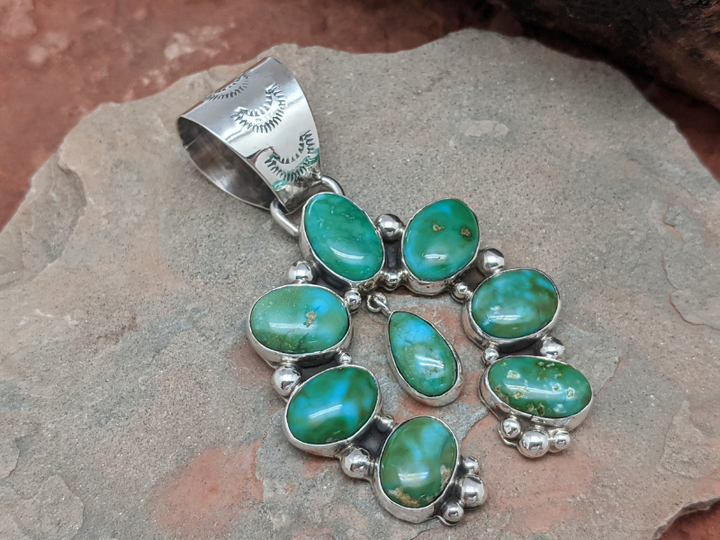 Sonoran Gold Turquoise Naja Pendant