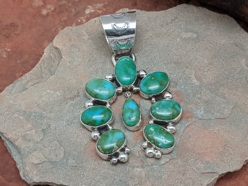 Sonoran Gold Turquoise Naja Pendant