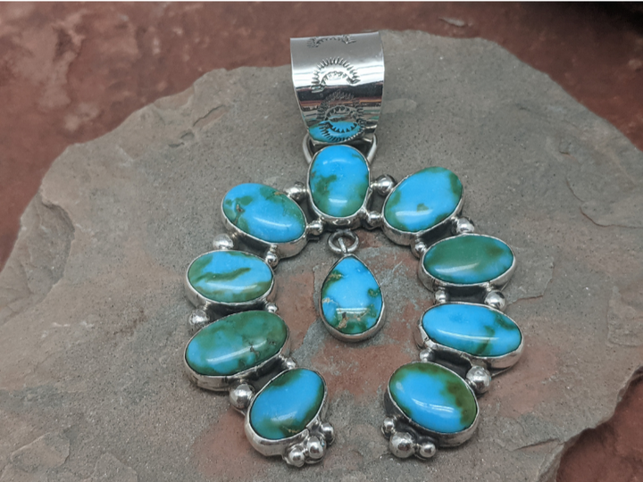 Sonoran Gold Turquoise Naja Pendant