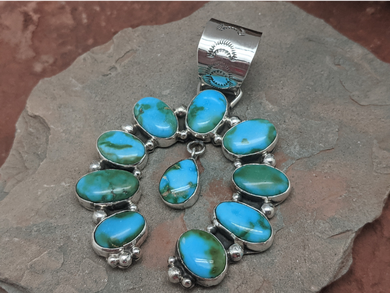 Sonoran Gold Turquoise Naja Pendant
