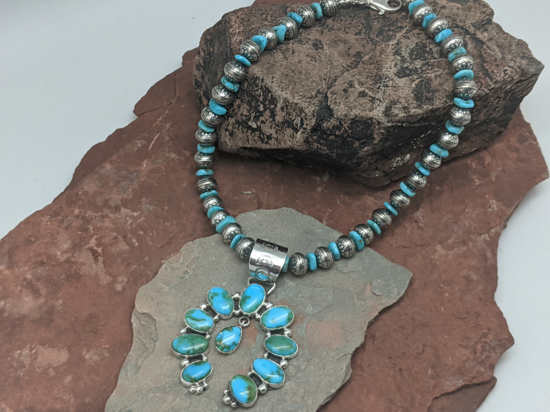 Sonoran Gold Turquoise Naja Pendant
