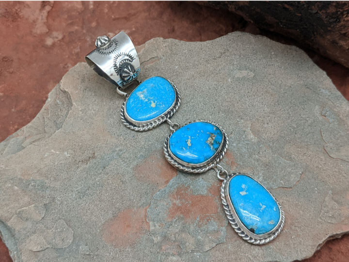 Kingman Turquoise Waterfall Pendant