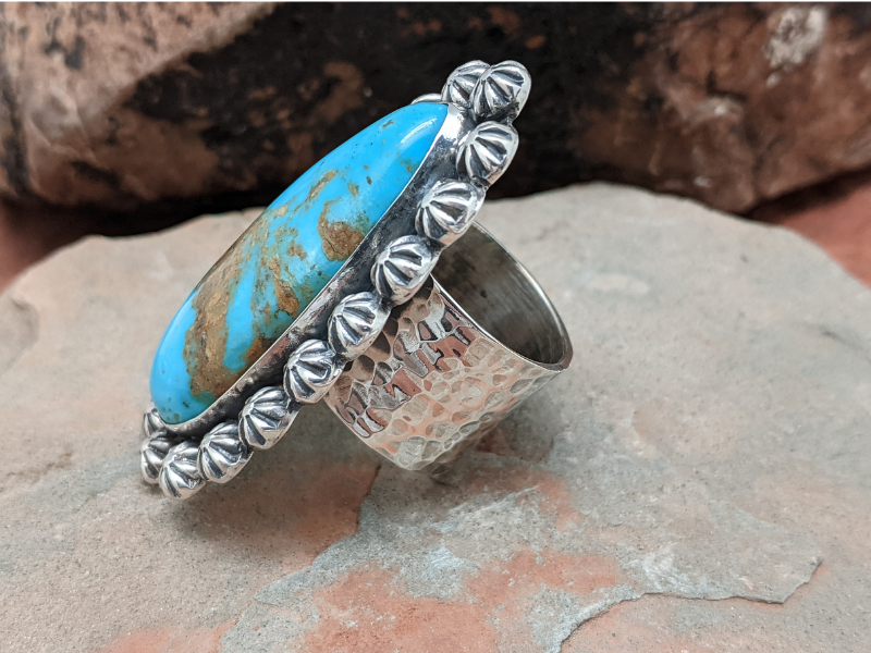 Kingman Turquoise Berry Cluster Ring
