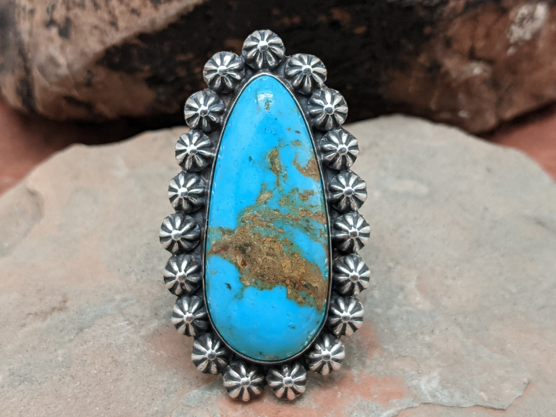 Kingman Turquoise Berry Cluster Ring