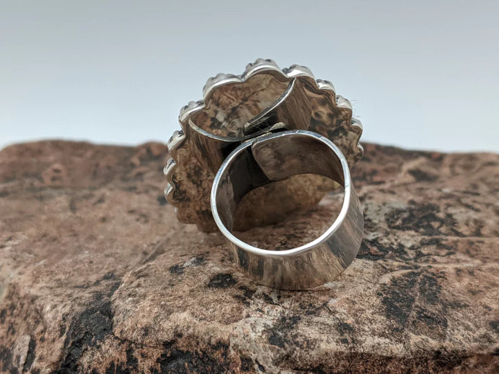 Verde Valley Turquoise Berry Cluster Ring  - Adjustable