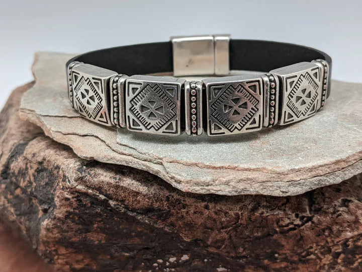 Western Wear Leather Bracelet