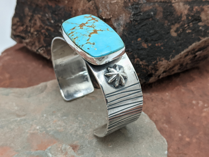 Kingman Turquoise Sterling Silver Cuff