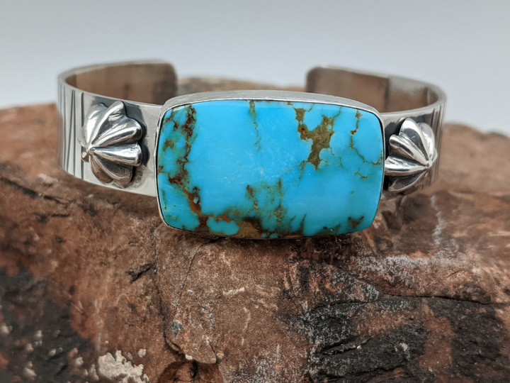 Wholesale Kingman Turquoise Sterling Silver Cuff