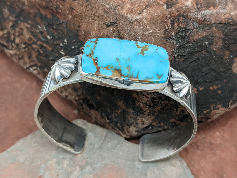 Wholesale Kingman Turquoise Sterling Silver Cuff