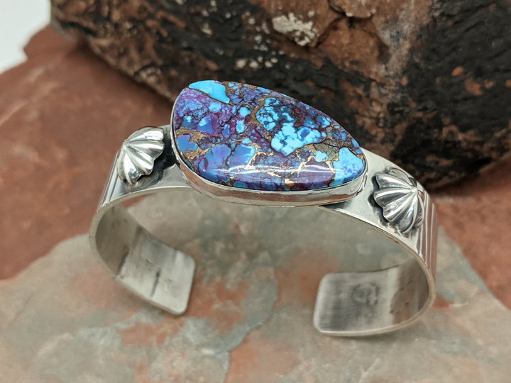 Wholesale Purple Mohave Turquoise Sterling Silver Cuff