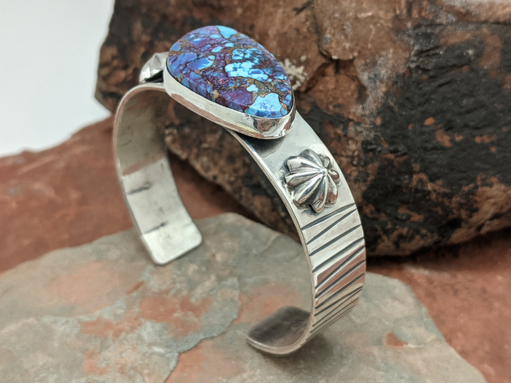 Wholesale Purple Mohave Turquoise Sterling Silver Cuff