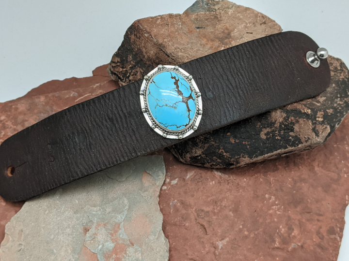 Wholesale Kingman with Silver Balls Bracelet