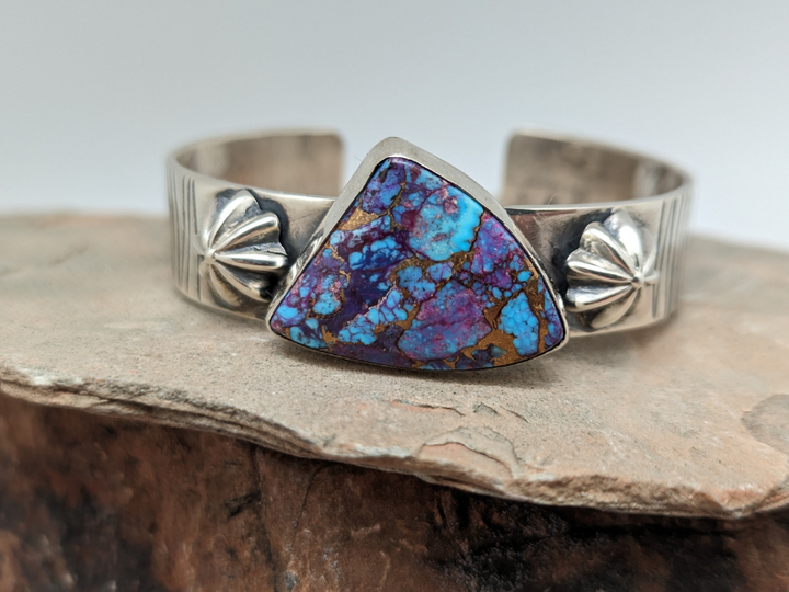 Purple Mohave Turquoise Sterling Silver Cuff