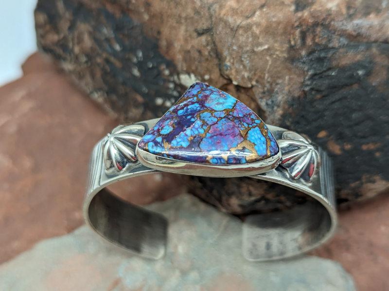 Wholesale Purple Mohave Turquoise Sterling Silver Cuff