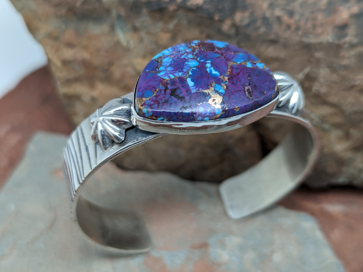 Purple Mohave Turquoise Sterling Silver Cuff