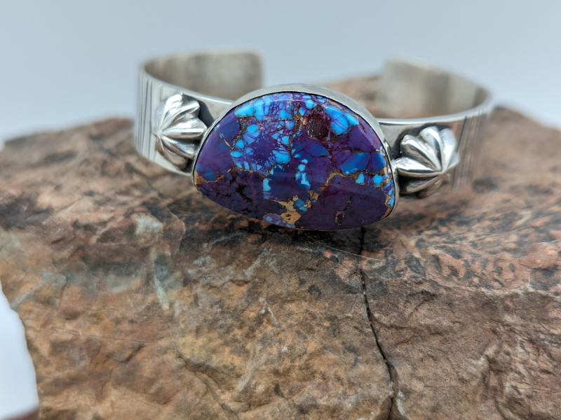 Purple Mohave Turquoise Sterling Silver Cuff