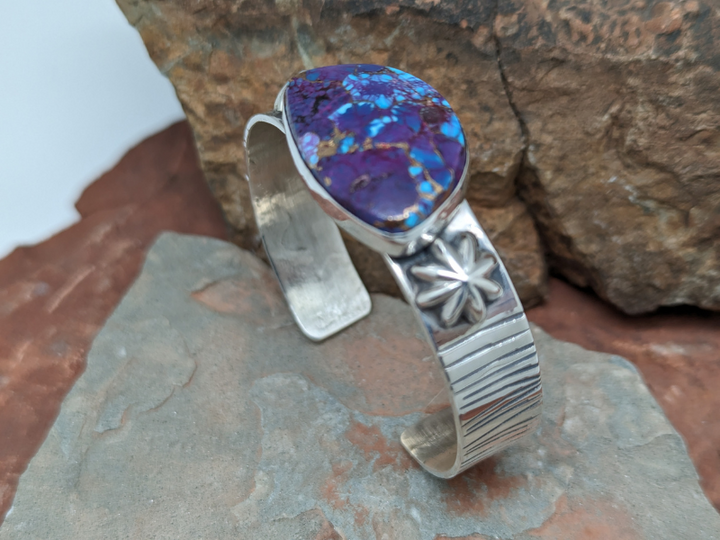 Purple Mohave Turquoise Sterling Silver Cuff