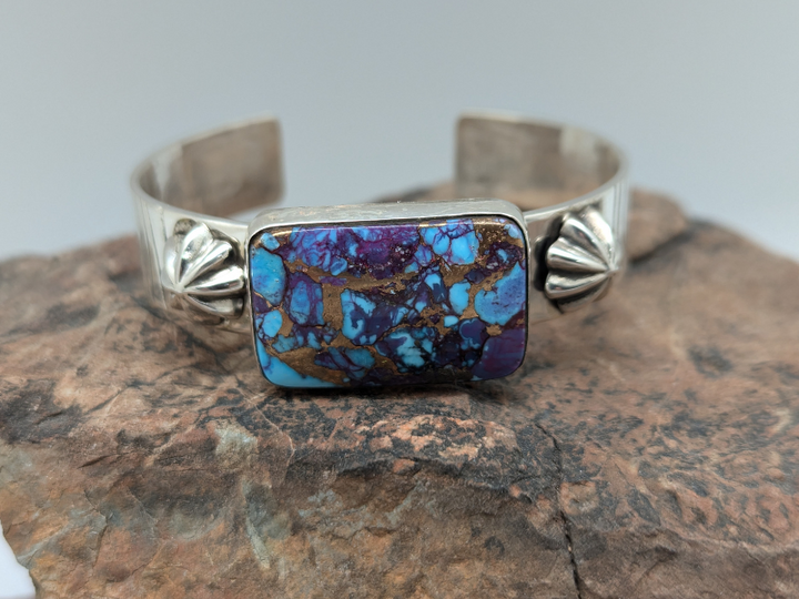 Purple Mohave Turquoise Sterling Silver Cuff