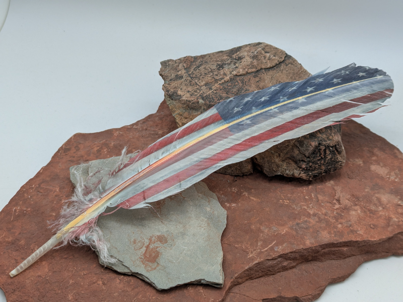 American Flag Feather