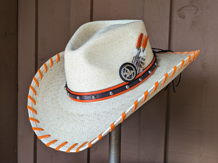 Wholesale OSU Pistol Pete Palm Cattleman Hat