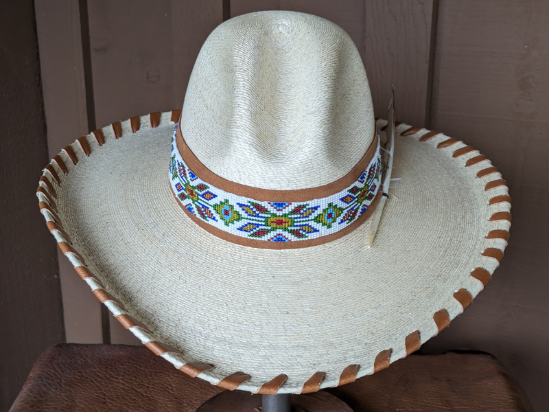 Wholesale Jasmine Western Palm Leaf Hat