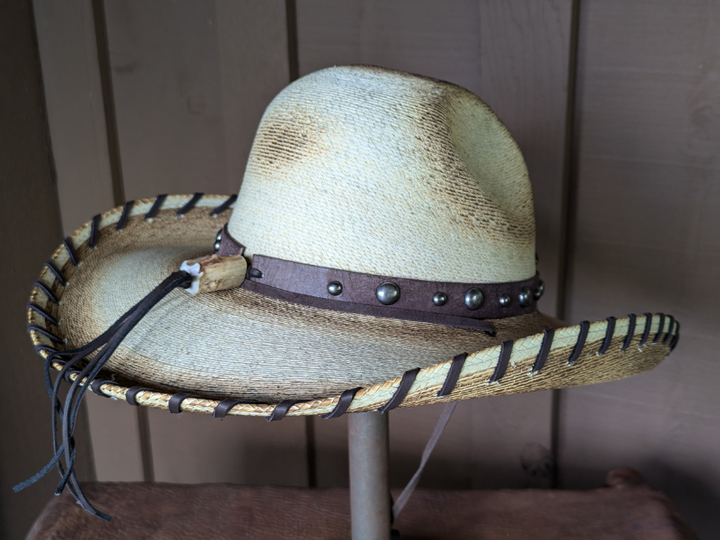 Tennessee Whiskey Palm Leaf Cowboy  Hat