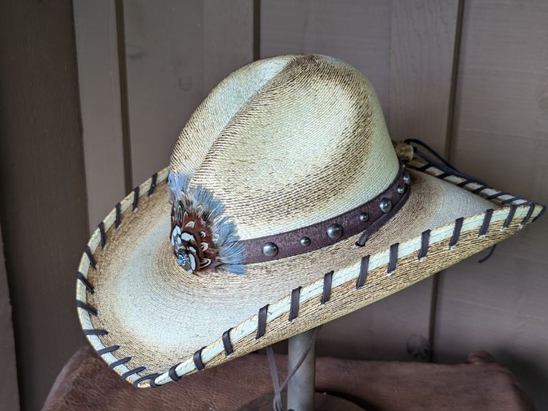 Tennessee Whiskey Palm Leaf Cowboy  Hat