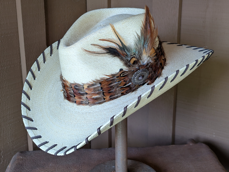 Fowler Palm Leaf Cowboy Hat – Shop Laura Ingalls Designs display picture 1