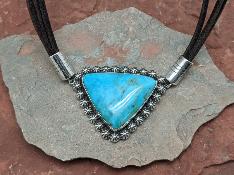Chilean Turquoise Berry Cluster Necklace