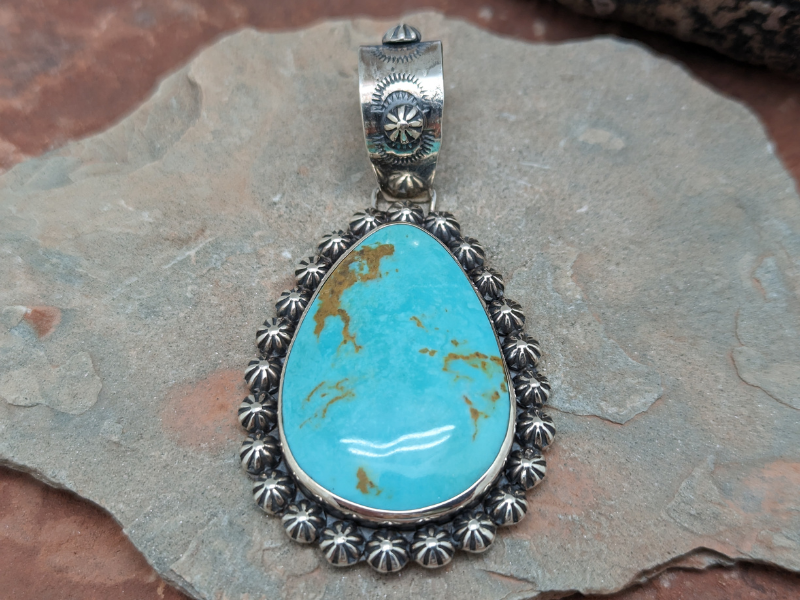 Wholesale Tyrone Turquoise Cluster Pendant