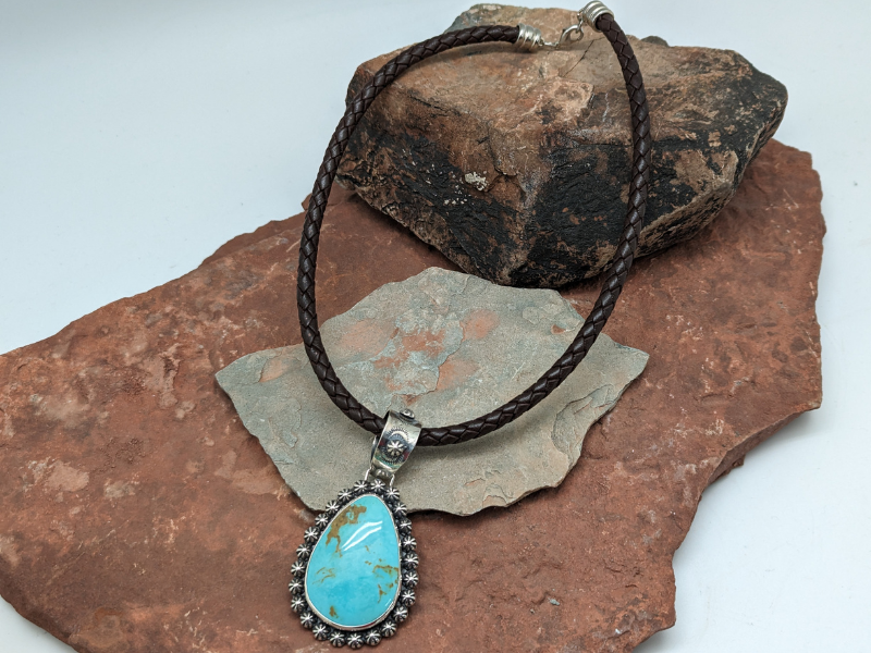 Wholesale Braided 6mm Brown Leather Necklace